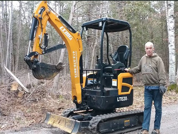 LTMG mini crawler excavator  Canada clients feedback
