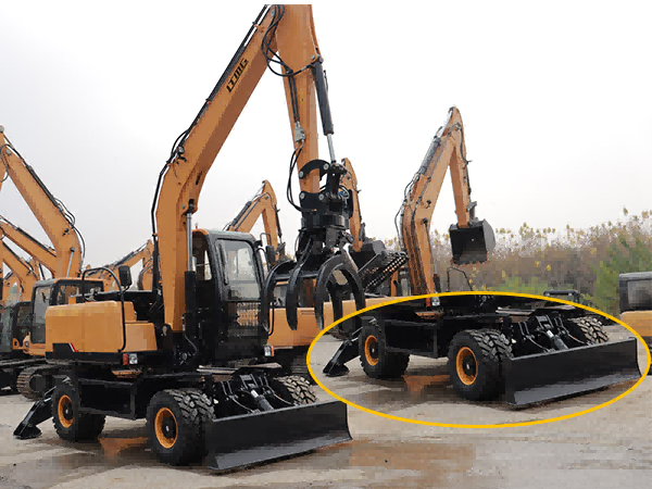 The Dual Outrigger Arms wheel excavators