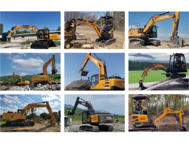 medium size excavators