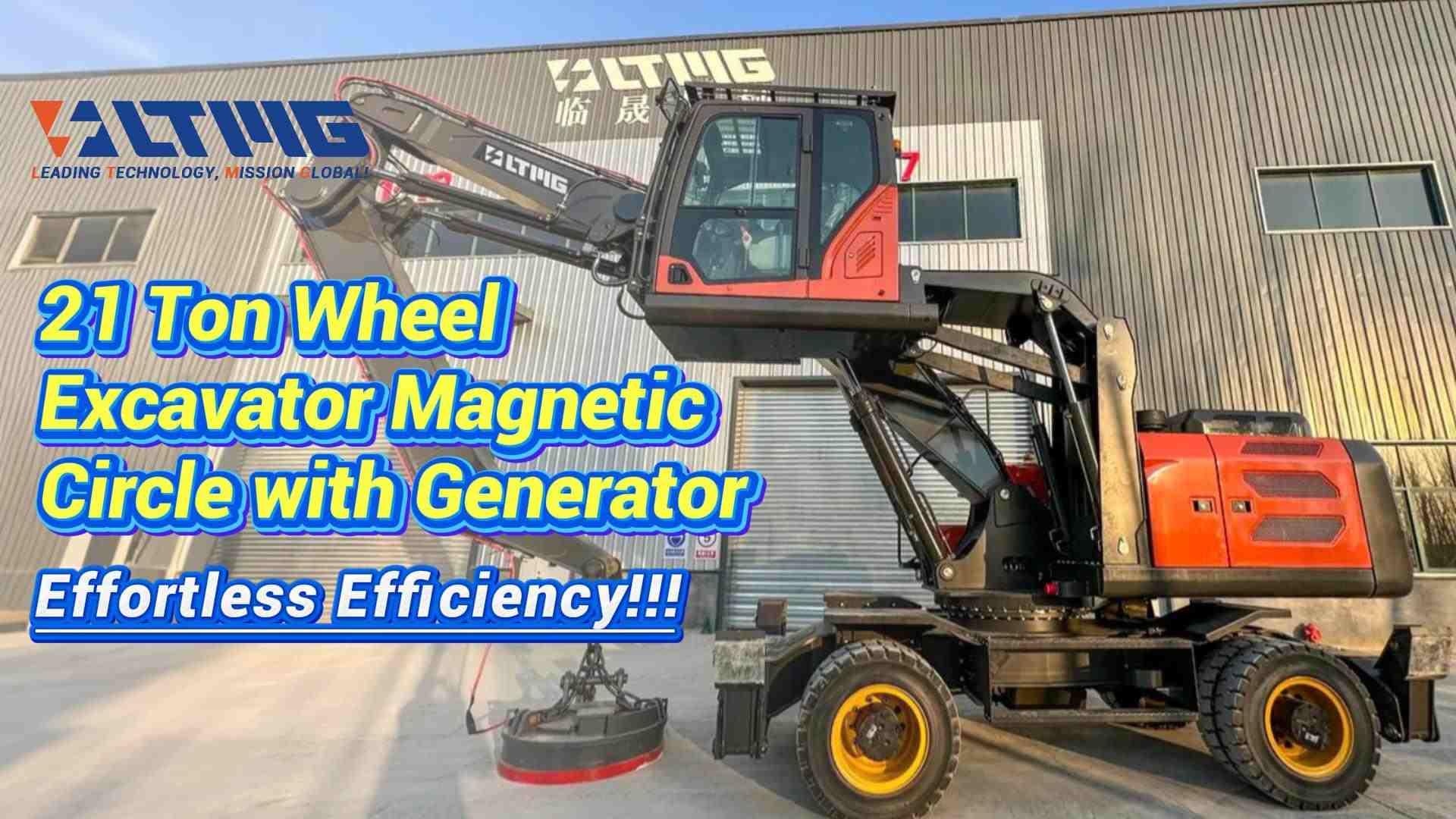 LWE210 21-Ton Wheel Excavator – Built for Power & Precision