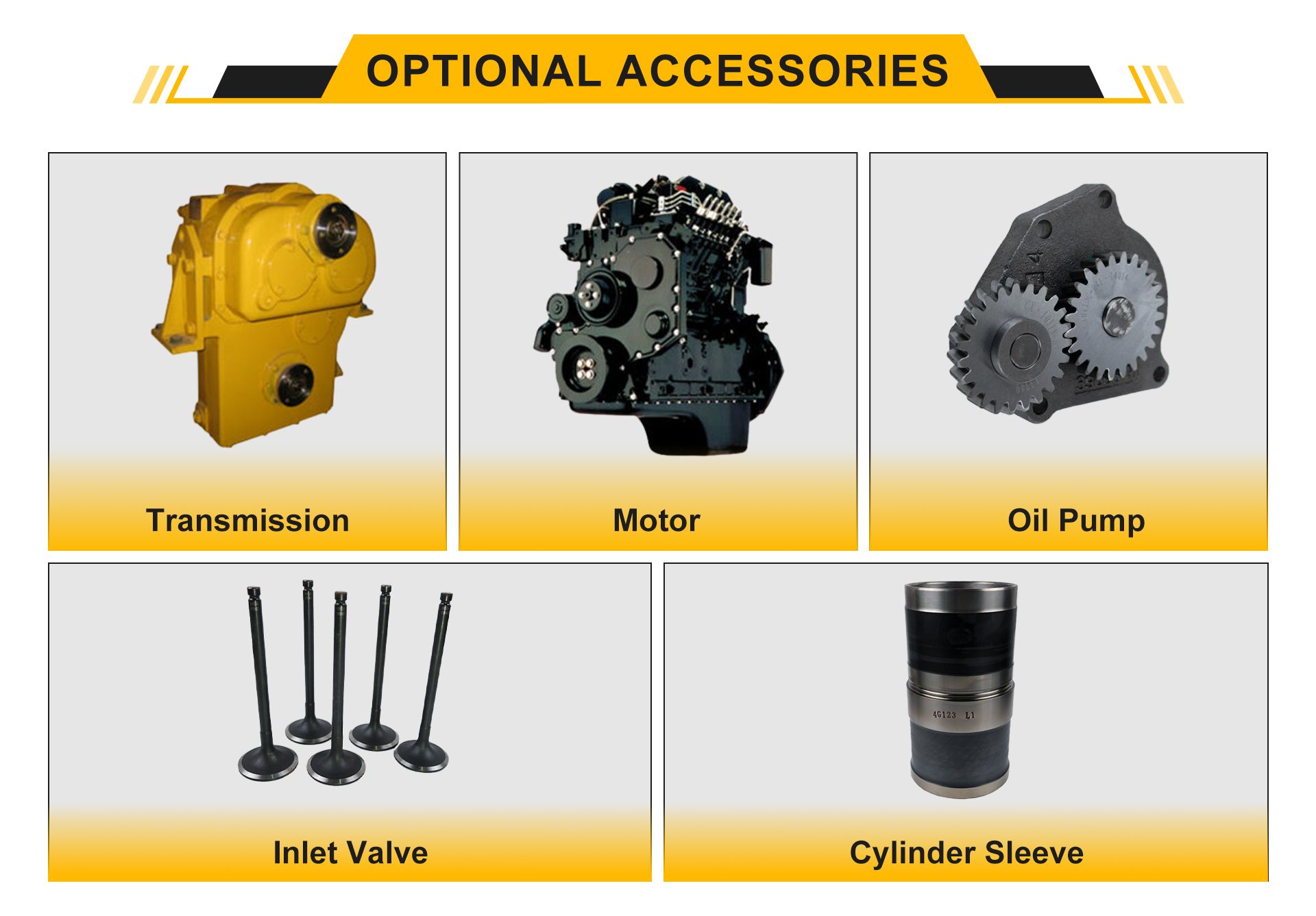 Optional Accessories of LT930 Wheel Loader Optional accessories of 3 tons wheel loader