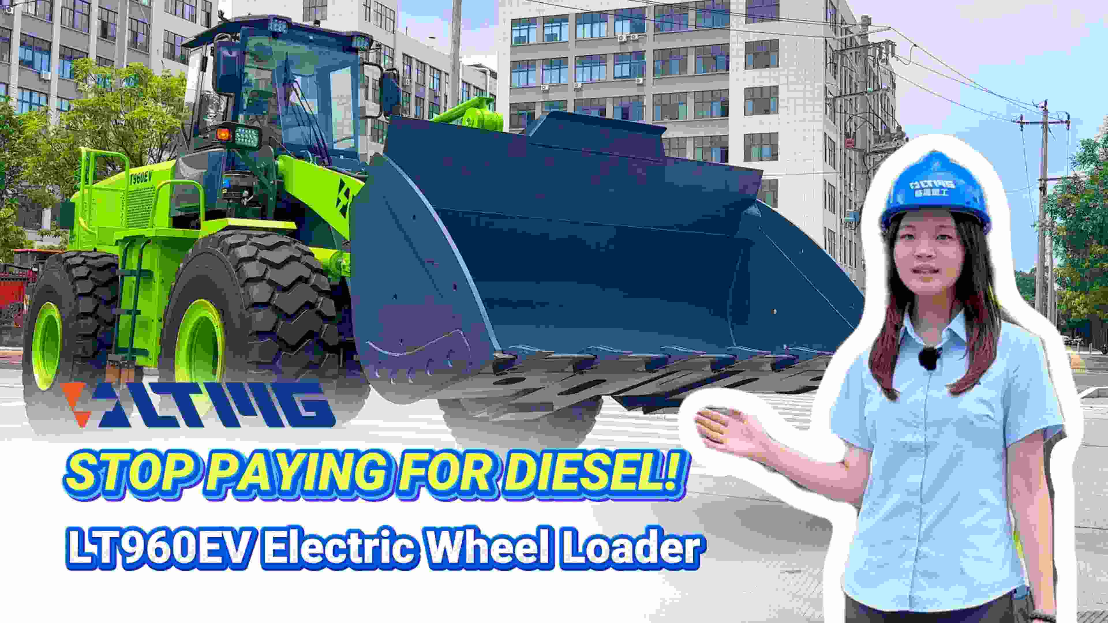 STOP PAYING FOR DIESEL! Let's take a look at the wheeled loader LT960EV